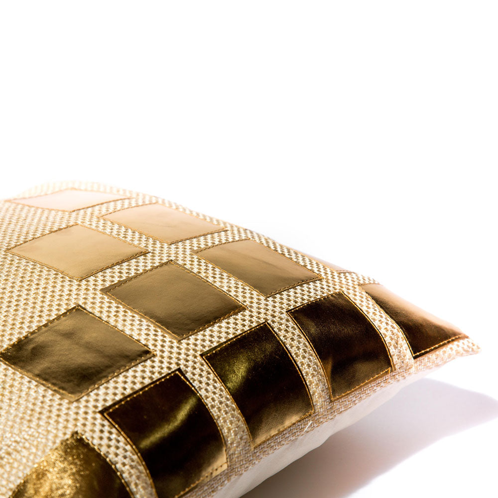 Beige Box of Gold Pillow