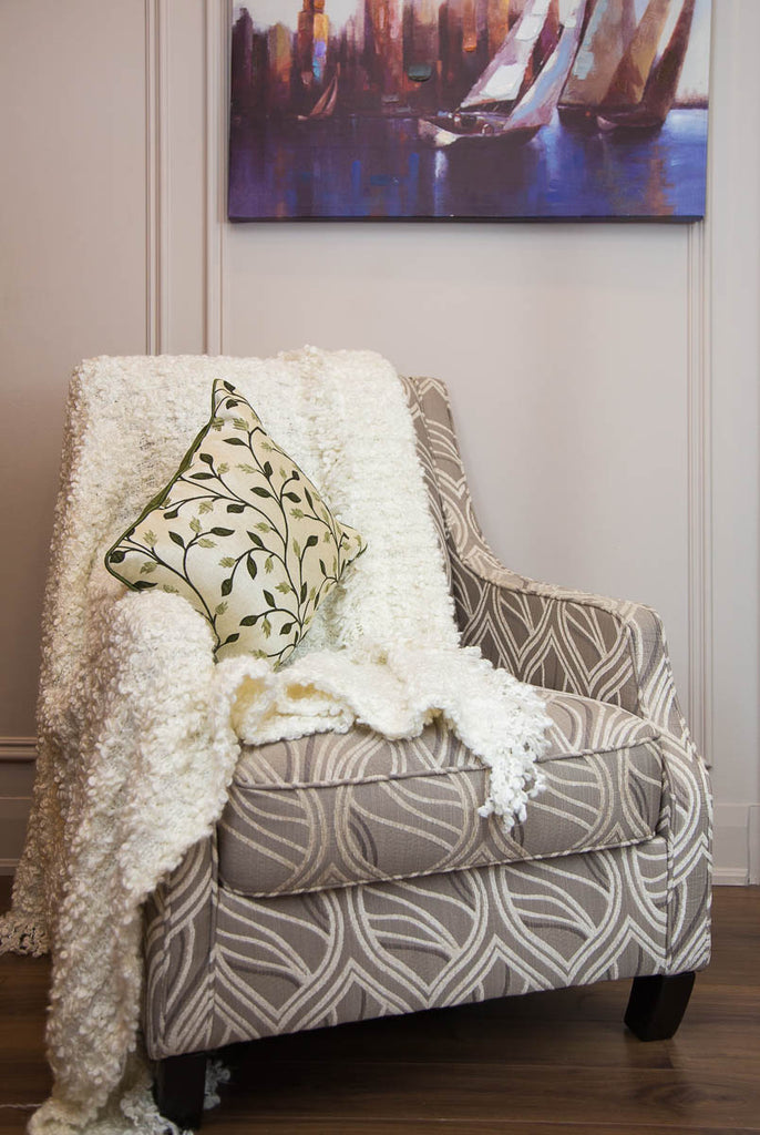 Green Autumn Vines Pillow