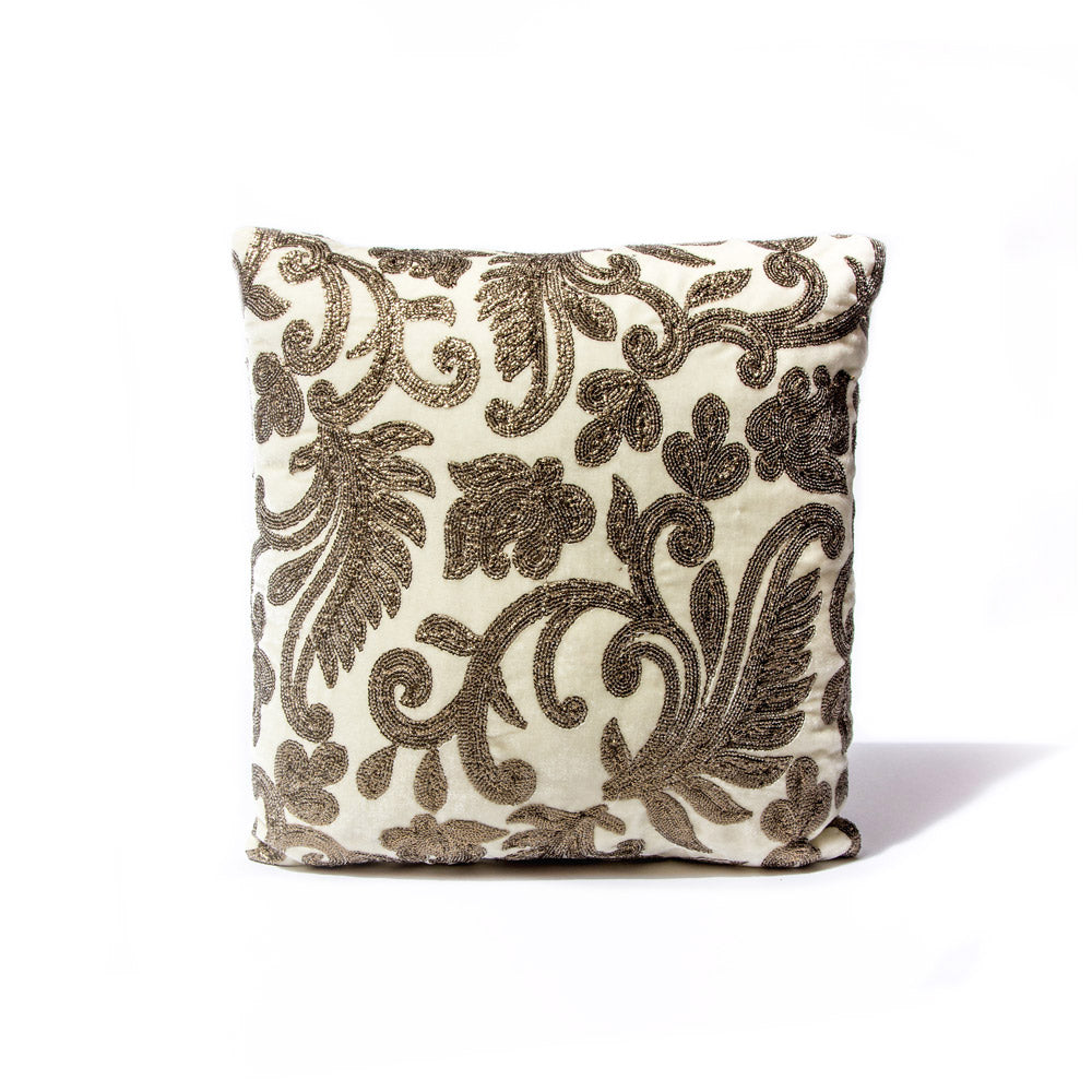 Ivory Royal Bloom Pillow
