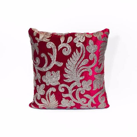 Maroon Royal Bloom Pillow